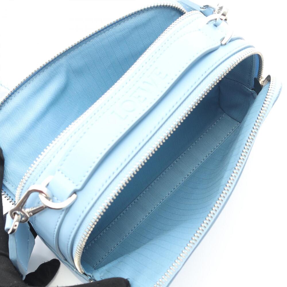 Loewe Crossbody Handbag Camera Bag Leather Blue